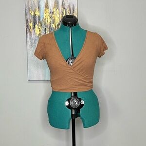Brown Women's Crop Top